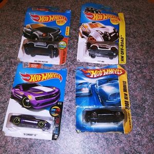 4 Brand New Hotwheel in Package